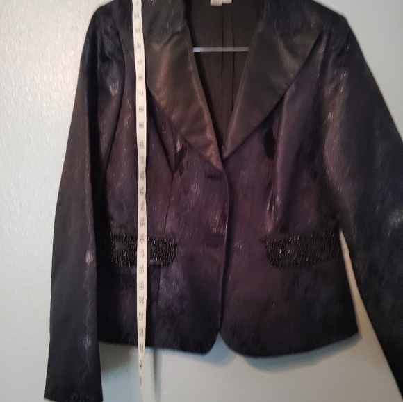 Kat Unger New York Sequined Blazer Jacket Size 12 - Picture 8 of 16